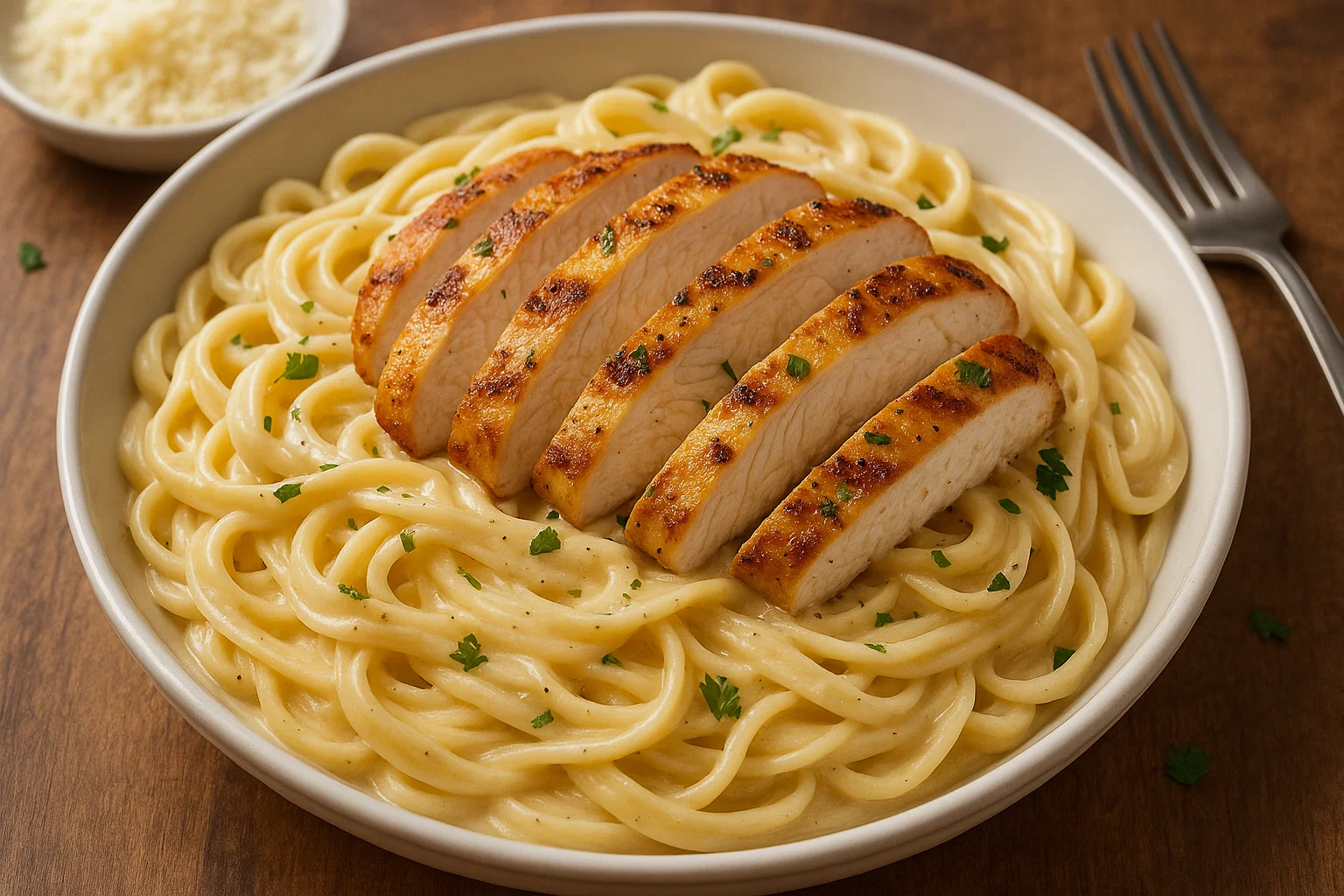 Chicken Alfredo Pasta (Restaurant Favorite)