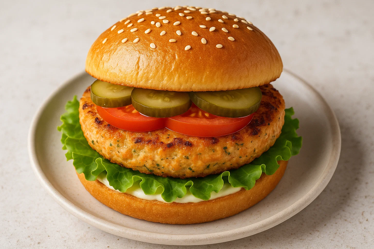 Salmon Burger (Healthy Burger Alternative)