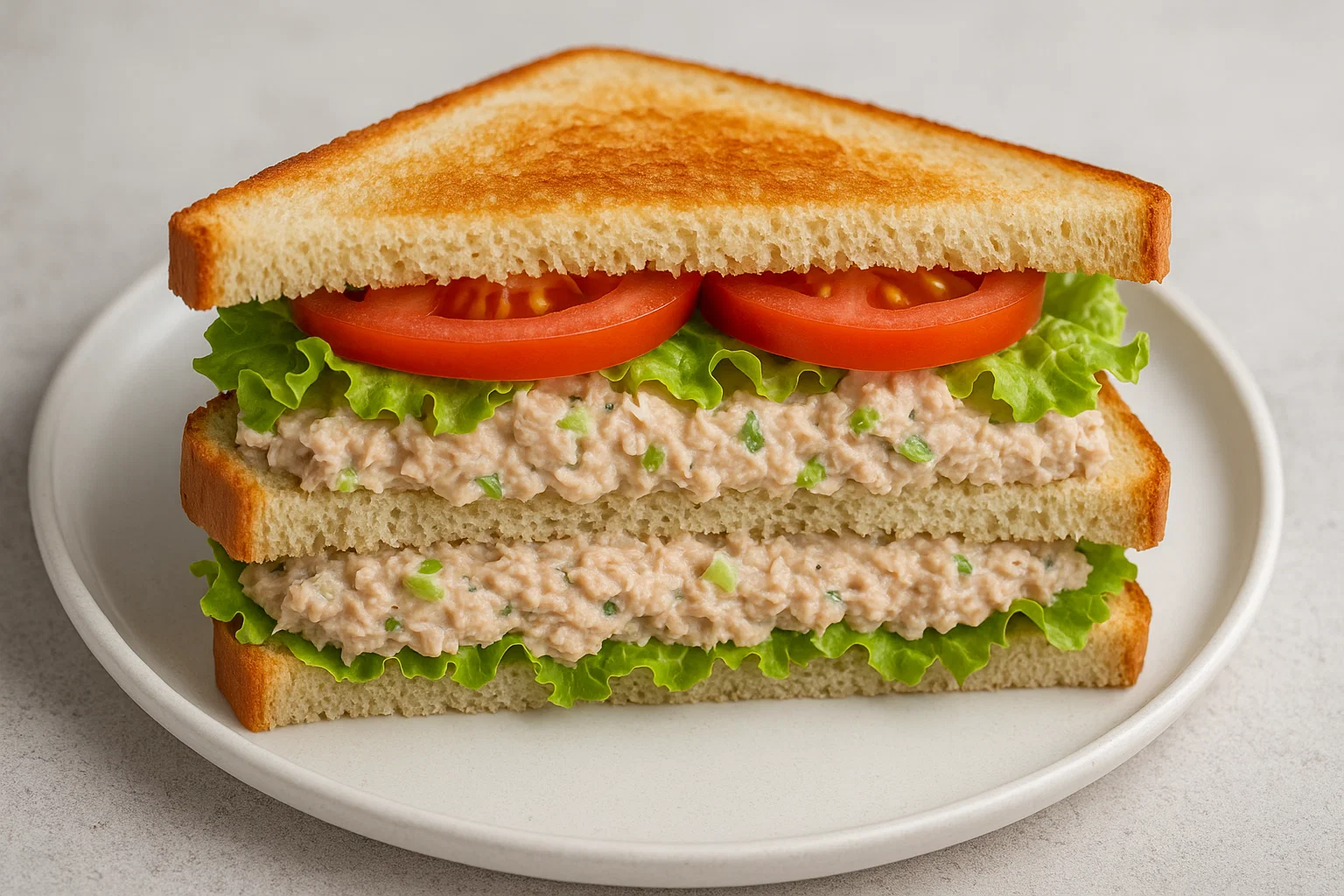 Tuna Salad Sandwich (Light & Healthy Lunch)