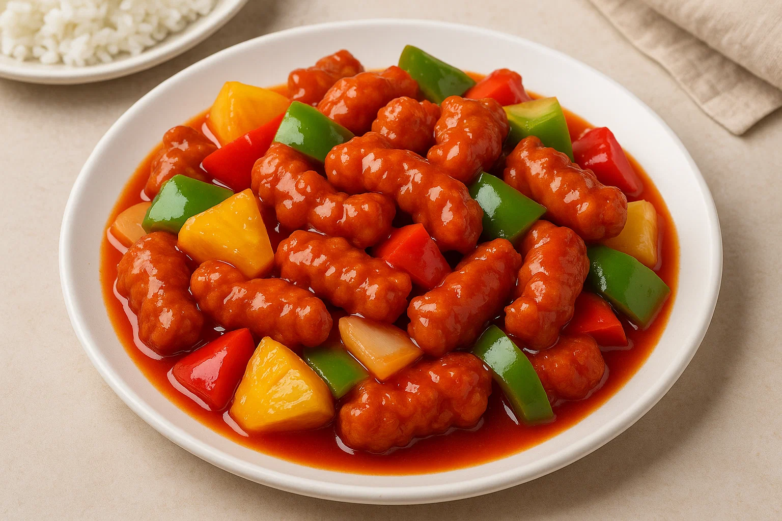 Sweet and Sour Pork (Chinese-American Takeout Favorite)