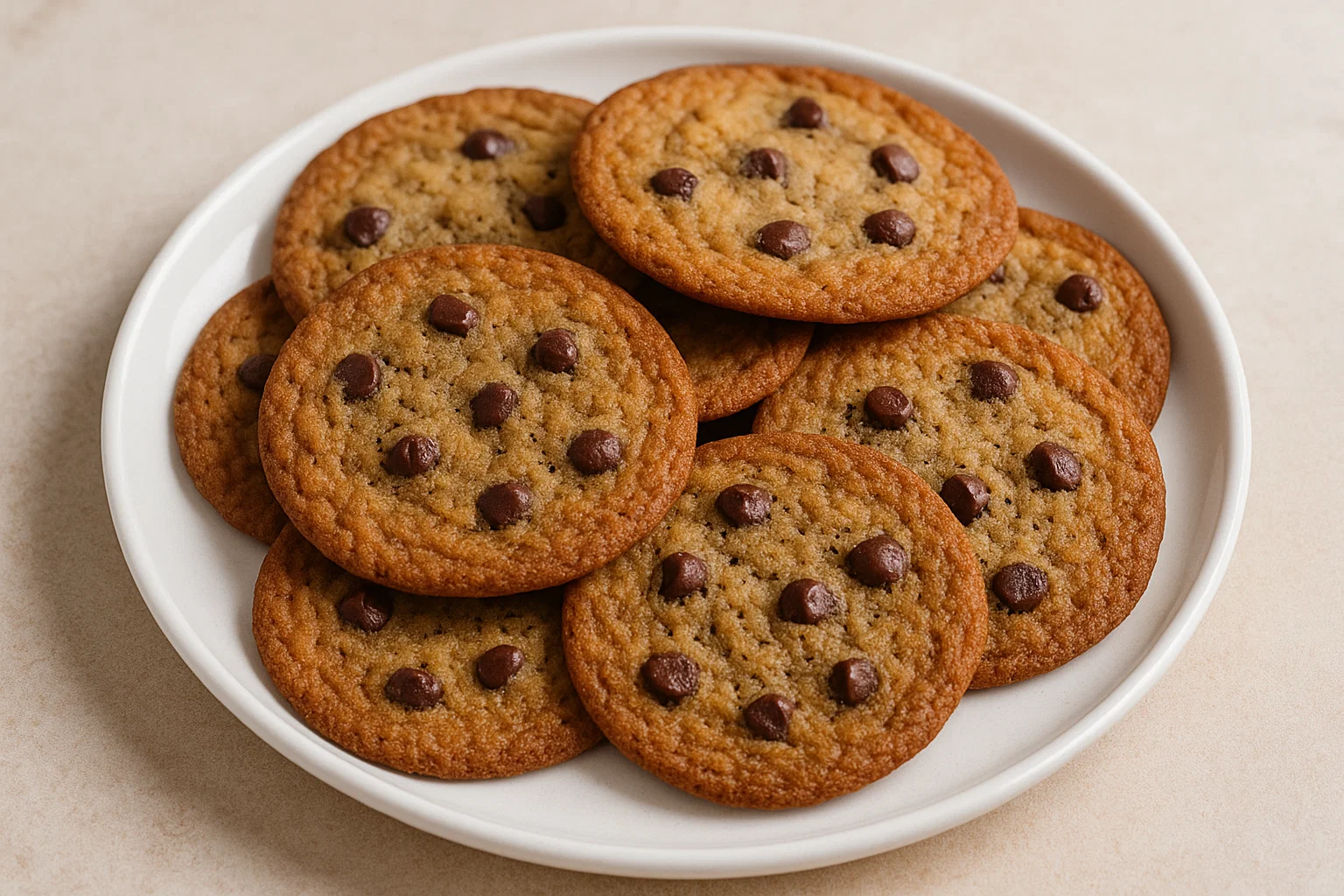 Crispy Chocolate Chip Cookies (Crispy & Crunchy Delight)