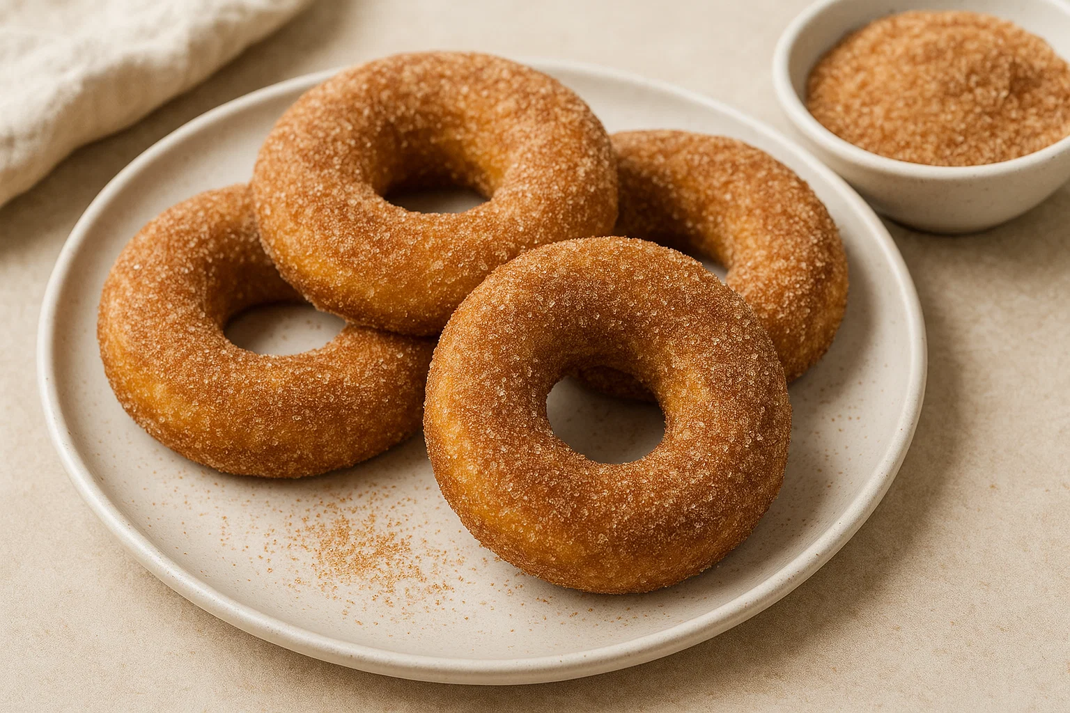 Cinnamon Sugar Donuts (Crispy and Soft Delight)