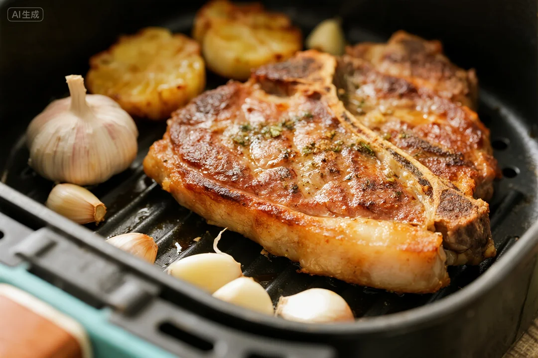 Air Fryer Garlic Pork Chops: Crispy & Delicious!